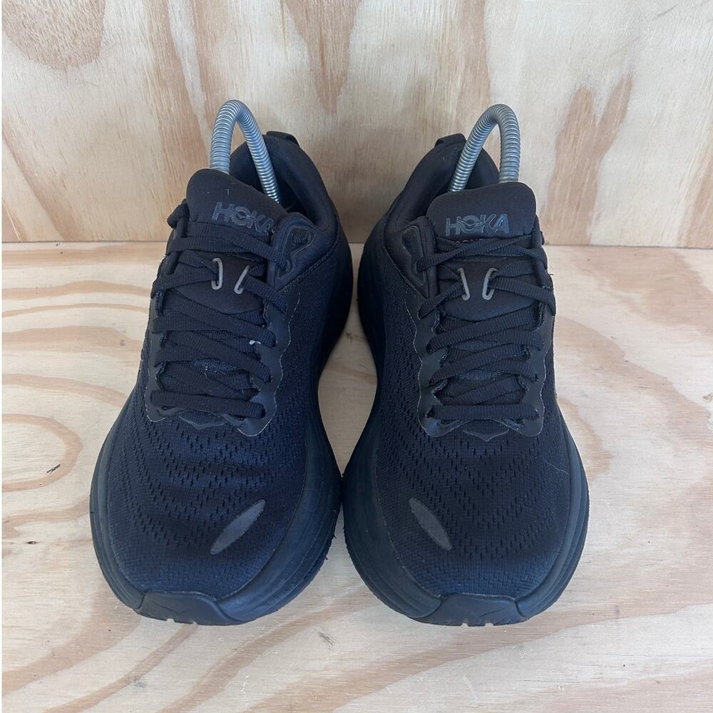 Hoka One One - Bondi 8 - Running Shoes - Black - Women's - 7.5B - 1127952 BBLC - Picture 2 of 9